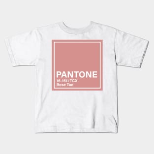 pantone 16-1511 TCX Rose Tan Kids T-Shirt